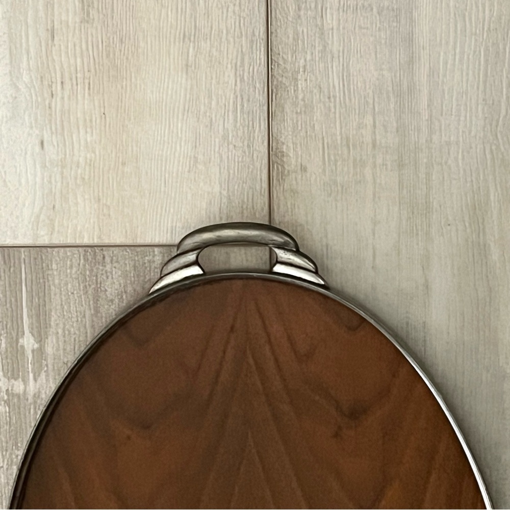 Vintage Royal Holland Teak
Wood Oval Tray Pewter Frame Rim 16.75" MCM
1950's - Picture 13 of 14